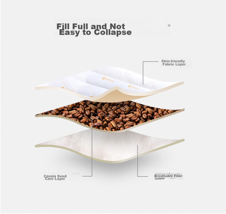 Grace Cassia Seed Pillow Core Cervical Pillow Star-Rated Hotel Herbal Pack Magnetic Pillow 48*74cm 10