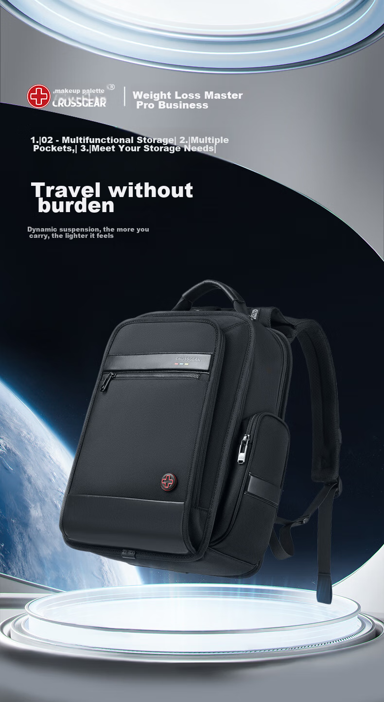 CROSSGEAR Cross Medal Weight Reduction Master Business Backpack, Huawei 16-Inch Laptop Travel Bag, HarmonyOS Smart Connection Certified for Me 1
