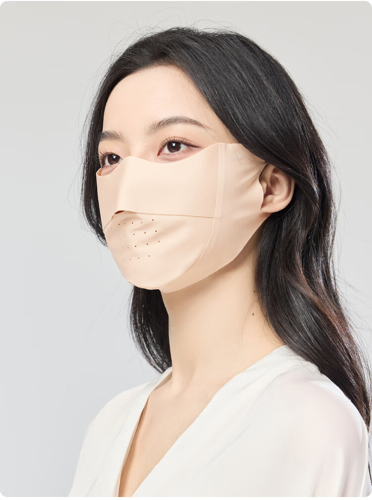 JIUMU Ice Silk Sun Protection Face Mask for Men And Women, Summer UV Protection, Sunshade, Cycling, 3D Eye Protection, Full Face UV Protection Mask 14
