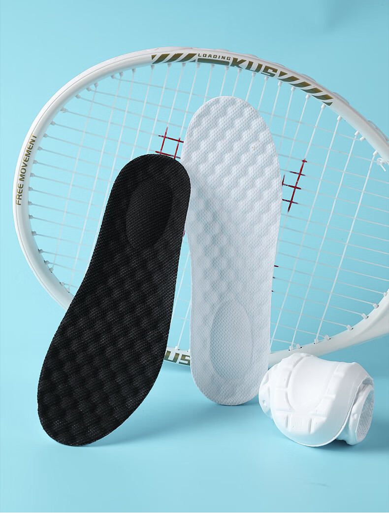 FOOTOPPO Men's Rebound Sports Insoles Shock Absorption Elastic Thickened Soft Cushioned Insoles for Long Standing 17