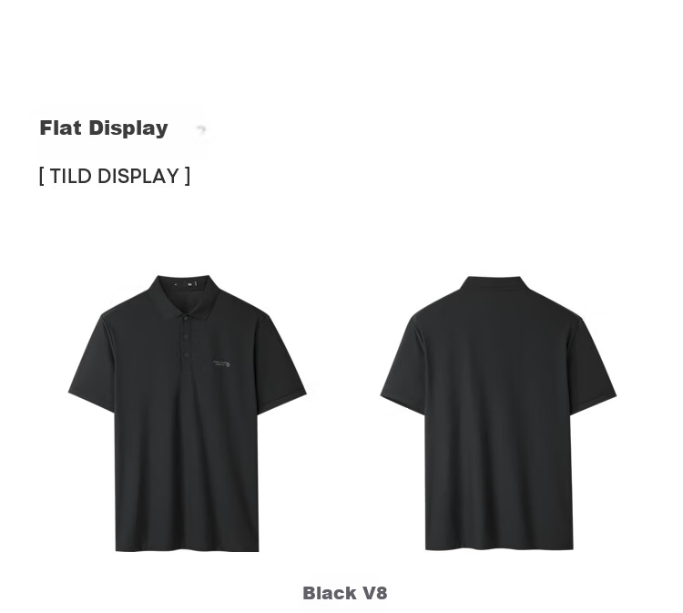 HLA Short-Sleeve Polo Shirt for Men, Light Business Aviation Series, Turn-Down Collar Short-Sleeve for Men, Summer Wear 6