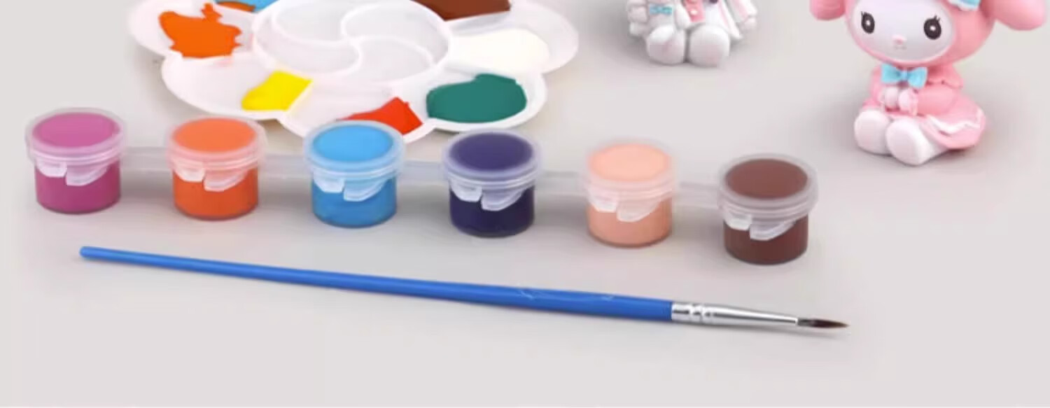 Shangmeibeibei Plaster Doll Coloring Craft DIY Painting Toy for Boys And Girls 3-6 Birthday Gift Princess Series 4