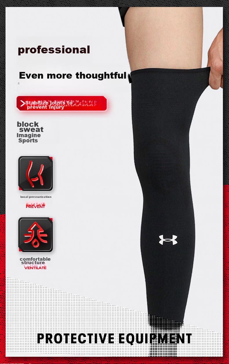 Under Armour Leg Guards Sports Knee Pads Protective Gear for Men And Women Fitness Training Cycling Running Soccer Basketball Compression Leg Sleeves 1