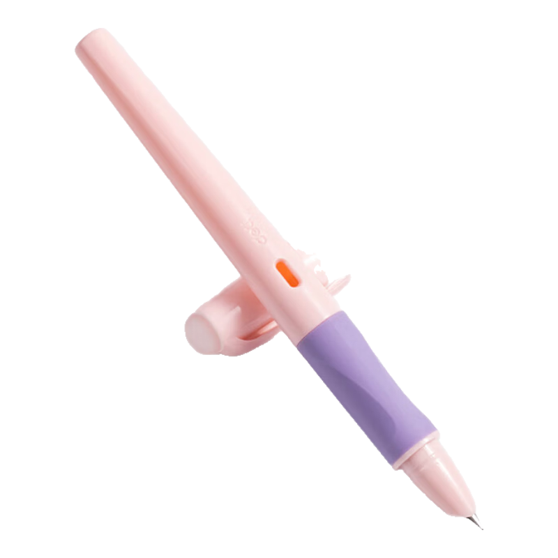 Deli Erasable Thermal Student Posture Correction Fountain Pen, Erasable Mistakes without Leaving Marks, Children's Beginner Handwriting Practice Posture Correction Fountain Pen (1 Pen with 2 Erasable Crystal Blue Ink Cartridges And 1 Pen Filler), SF542
