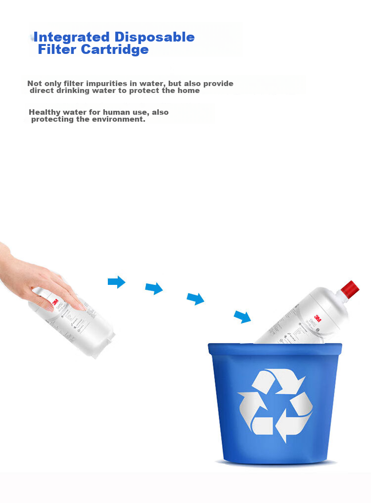 3M Water Purifier Household Water Filtration System SW50-C Model Single Replacement Filter Cartridge 6