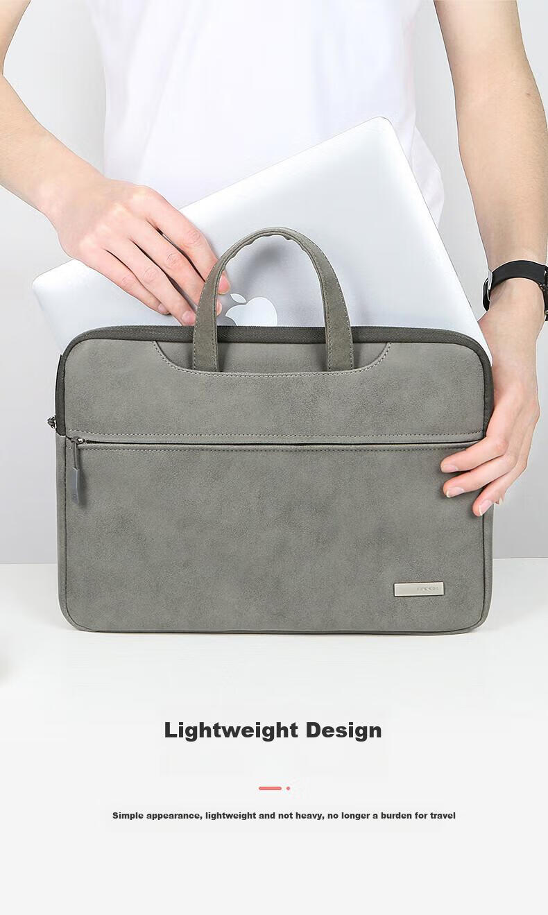BRINCH Women's Handheld Laptop Bag, Suitable for 12/13.3-Inch Laptops, Large Capacity Lightweight Laptop Bag Compatible with Xiaomi And Huawei 2