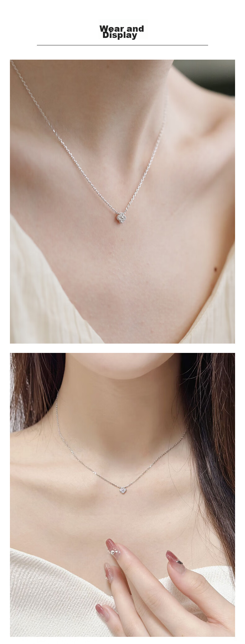 AGATHA Four-Leaf Clover Silver Necklace for Women, Birthday Gift for Girlfriend Or Wife, High-End Pendant Upgraded Versio 3