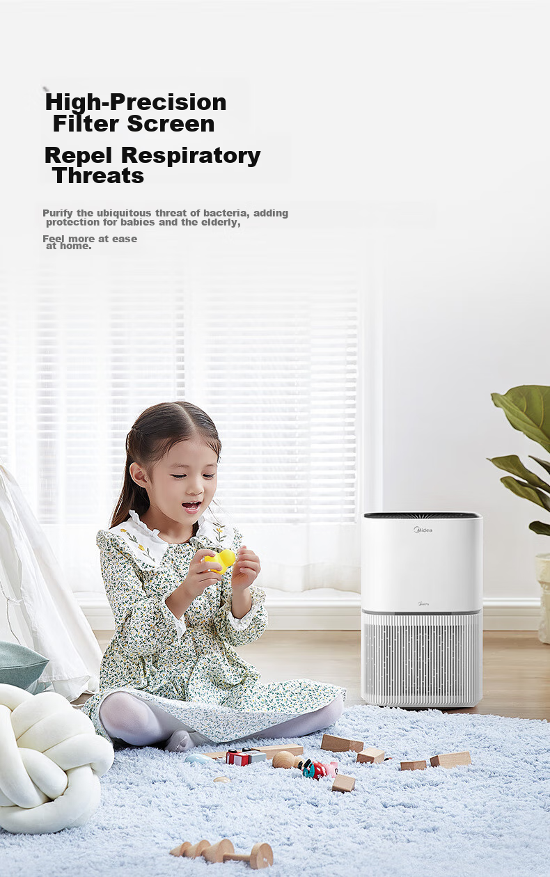 Midea [Original Genuine Product] Air Purifier Filter Cartridge, Formaldehyde Decomposition, Odor Removal, Particle Filtration Purifier L1Pro Original Filter Net FC-50F1 [Accessory] 5