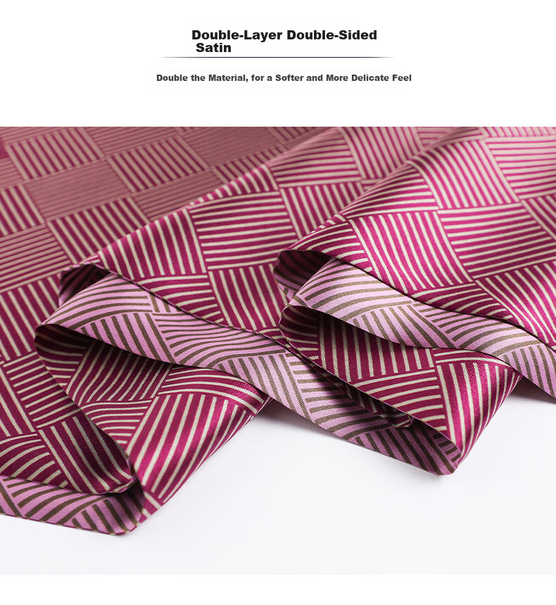 Hangsilu Silk Scarf for Men, Business Satin Double-Sided Colorful Long Scarf, Birthday Gift, Mid-Autumn Festival Gift for Dad Or Teacher 8