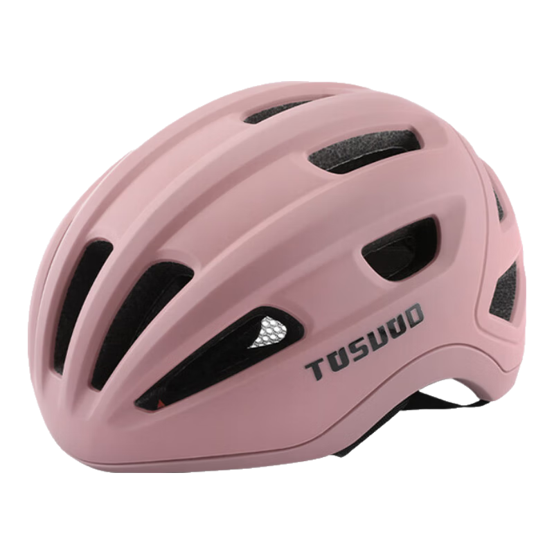 Tasiduizhang Bicycle Riding Helmet for Men And Women, Mountain And Road Bike Safety Helmet, Rouge Pink, Size M