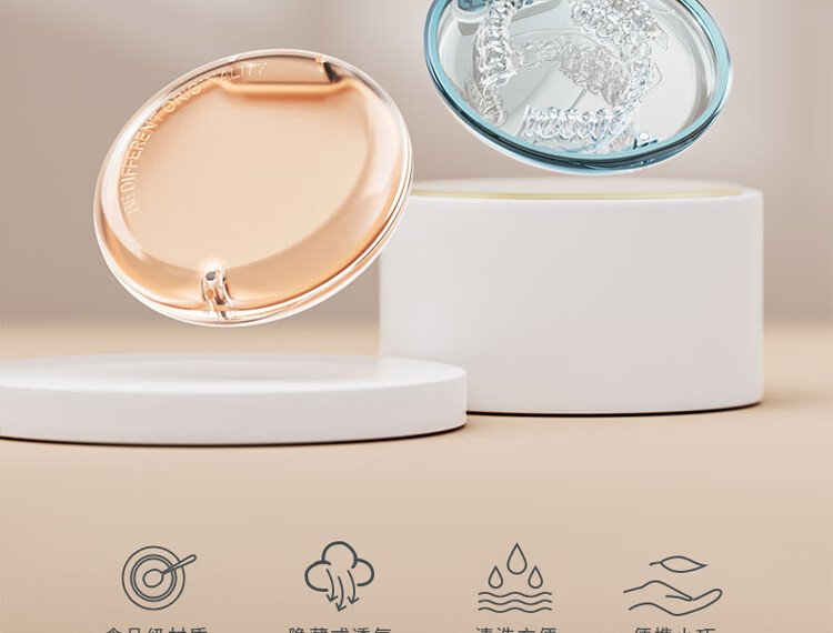 Daisy Leaf Orthodontic Case, Retainer Storage Box, Portable Orthodontic Appliance Case for Braces And Invisible Aligners 2