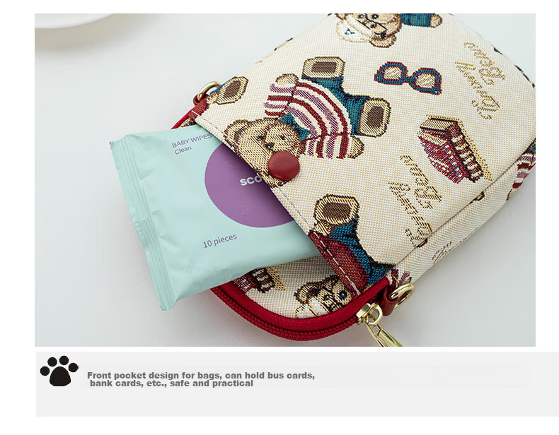 Xiaoxiongyilian Embroidered Fashionable Phone Bag, Women's Crossbody Bag, High-End Stylish Versatile Shoulder Mini Satchel, Valentine's Day Gift 17