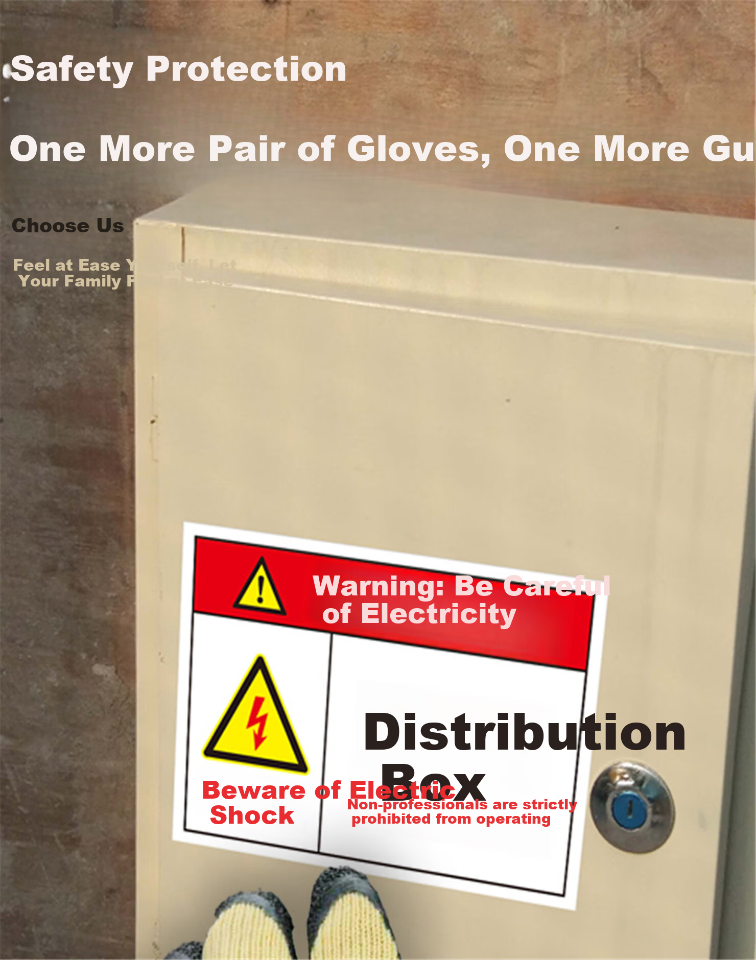 Hengju Insulation Gloves, 400V Electrical Work Gloves, Low-Voltage Anti-Electric Shock Specialized, Electric Shock-Resistant, Wear-Resistant, Non-Slip Coated Gloves 16
