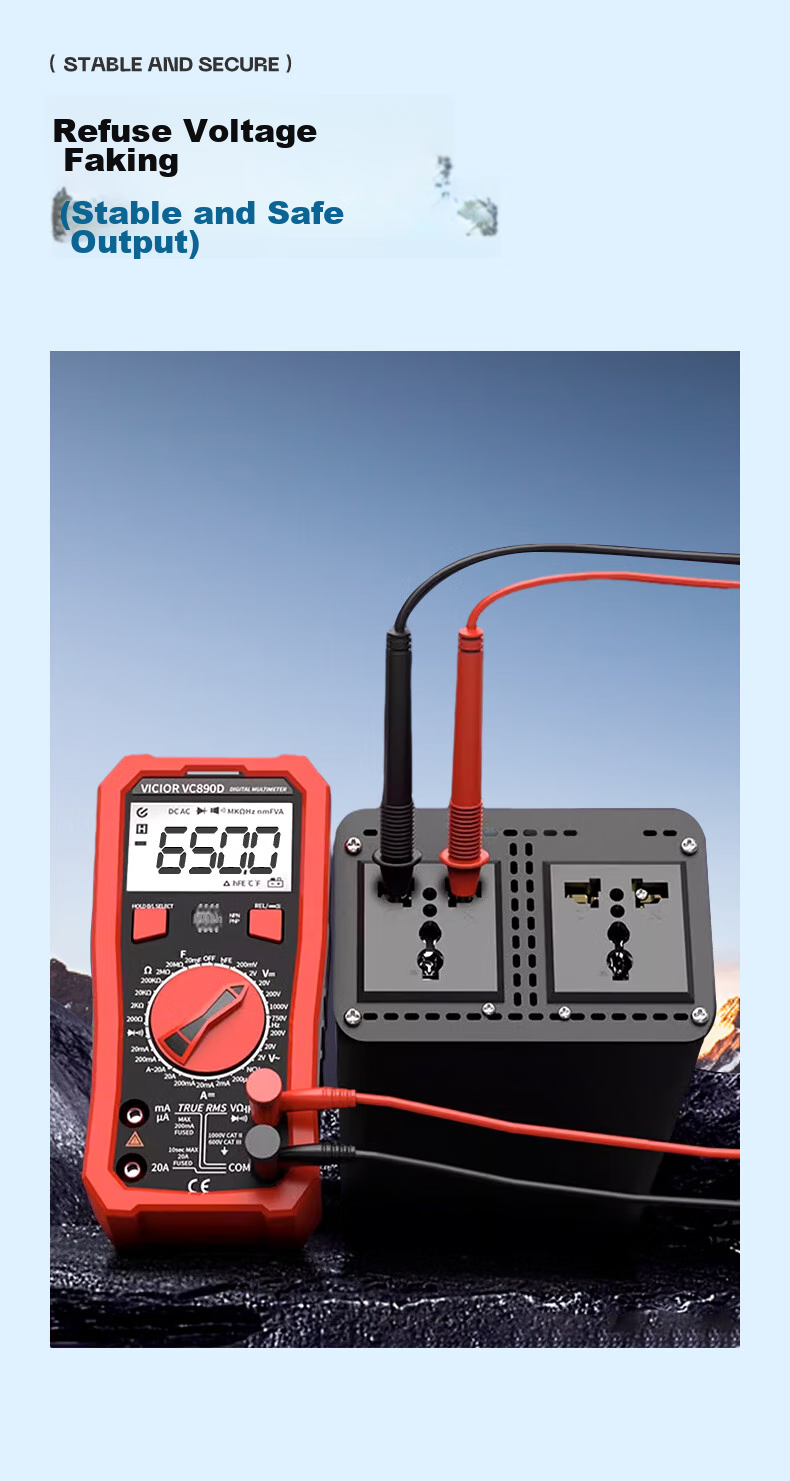 Mengduofu Car Power Inverter 12v24v to 220v Multi-Functional High-Power Car Truck Inverter Power Supply for Tricycles And Street Vendors 7