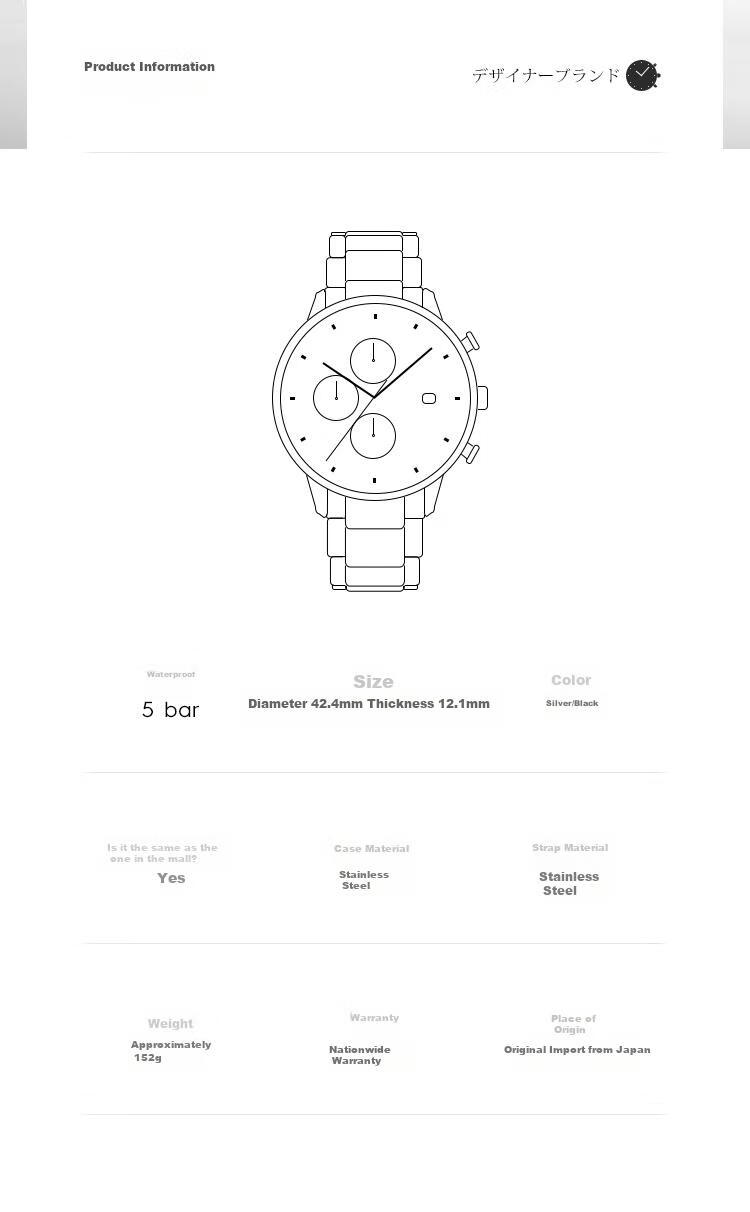 ISSEY MIYAKE Watch, Men's And Women's Nylon Pin Buckle Watch, C Series Couple's Model, Luminous Wristwatch NYAD006Y5 Foldable 7