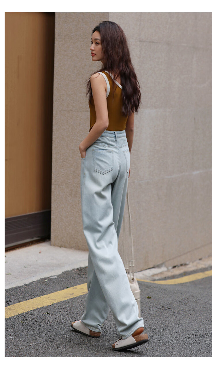 Dme [High-Waisted Ripped Jeans] Summer Loose-Fitting Slimming Lantern-Shaped Harem Jeans for Wome 1