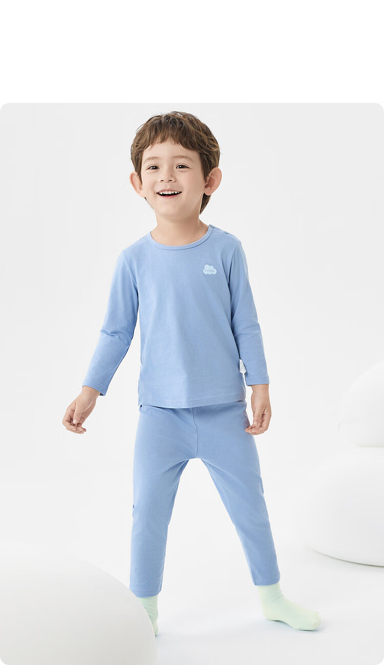 Balabala Kids Children's Underwear Set 2026 Spring Autumn New Boys' Long Johns Cotton Soft Baby Pajamas 29