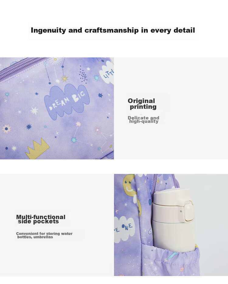 KALA·Y Backpack, Ultra-Light Outdoor Travel Bag for Primary School Students, Suitable for Grades 1-3 Children, Lightweight Casual Backpack for Boys And Girls 12