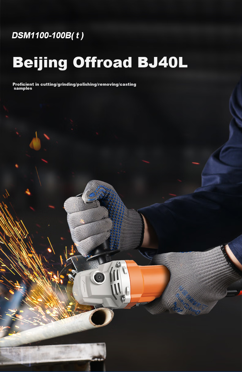 Dongcheng 1100W Angle Grinder 1100-100B Cutting Machine, Hand Grinder, Polisher, Multi-Functional Electric Tool 1