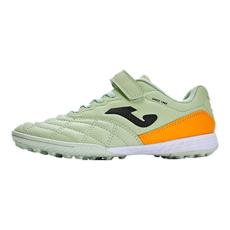 JOMA Soccer Shoes for Children, TF Turf Cleats for Boys And Girls, Youth Elementary School Students' Classic Replica Football Training Shoes, Light Green, Size 28