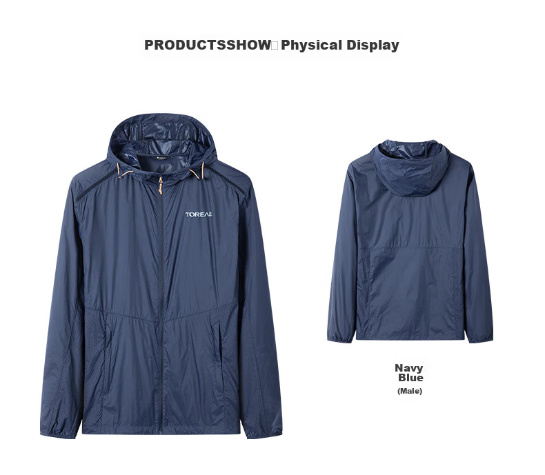 TOREAD Spring And Summer Men's Outdoor Sun Protection Jacket, Water-Repellent, Breathable, UV-Resistant Skin Coat TAZZCL81315 8