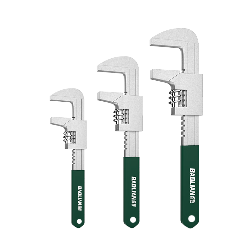 Baolian F-Type Adjustable Wrench, F-Type Spanner, Universal Wide-Jaw Pipe Wrench, Plumbing Wrench, 15 Inches