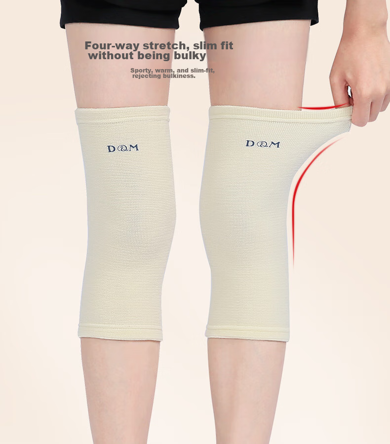 D&M Merino Wool Thermal Knee Pads, Thickened, for Middle-Aged And Elderly with Cold Legs And Arthritis, Autumn And Winter Extended Leg Protection, for Men And Women, One Pair 9