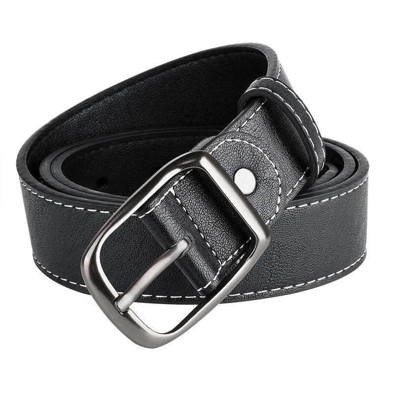 JEVI Men's Belt, Ins Student Korean Style, Youthful Denim Waistband, Trendy Versatile Pin Buckle, Fashionable Trouser Belt, Men's Leather Belt 3