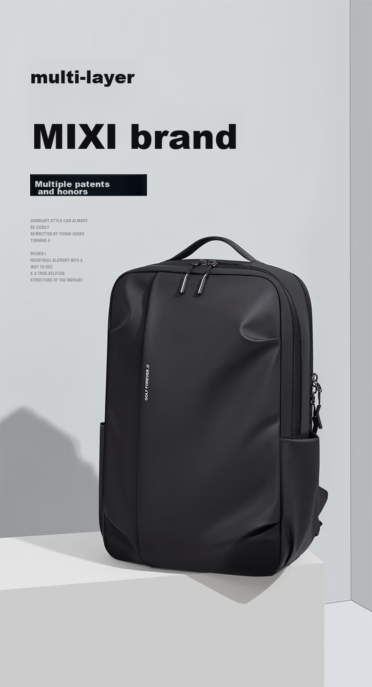 GOLF Backpack for Men, Travel Backpack, 15.6/16 Inch Laptop Bag, Student Schoolbag with Multiple Compartments, Business Commute Bag 1