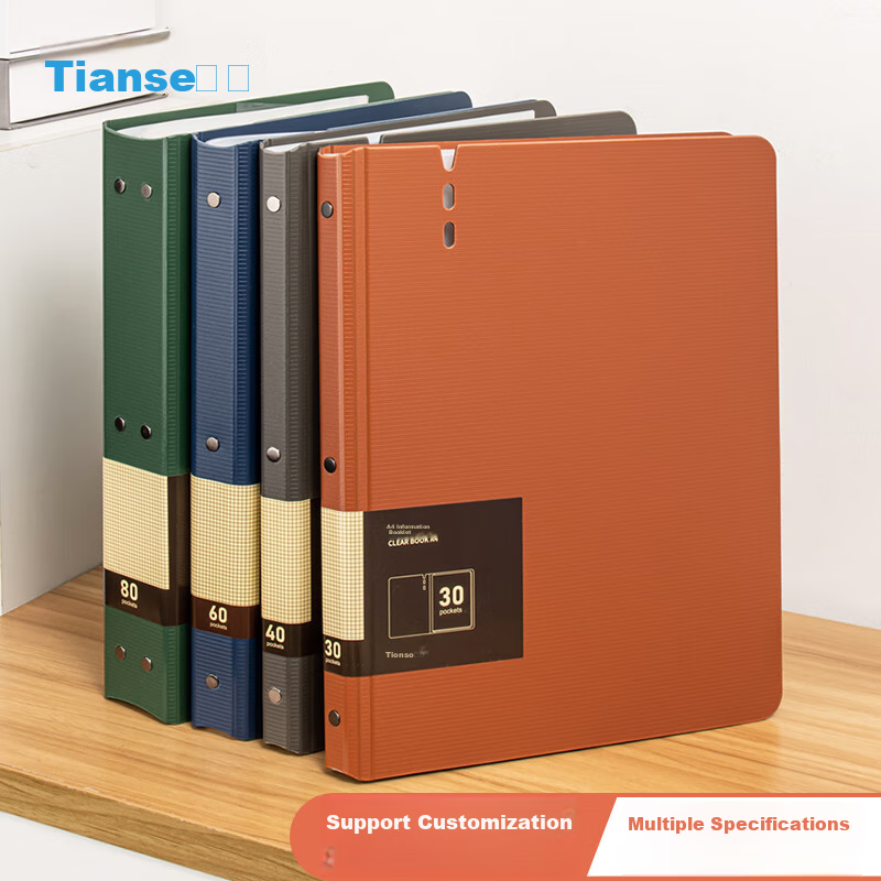TIANSE A4/30-Page Document Folder, Thickened Insert File Folder, Multifunctional Office Storage Organizer, Exam Paper Storage Bag for Pregnancy Check-Ups And Prenatal Check-Ups, Sheet Music Album, TS-1635, Dark Gree