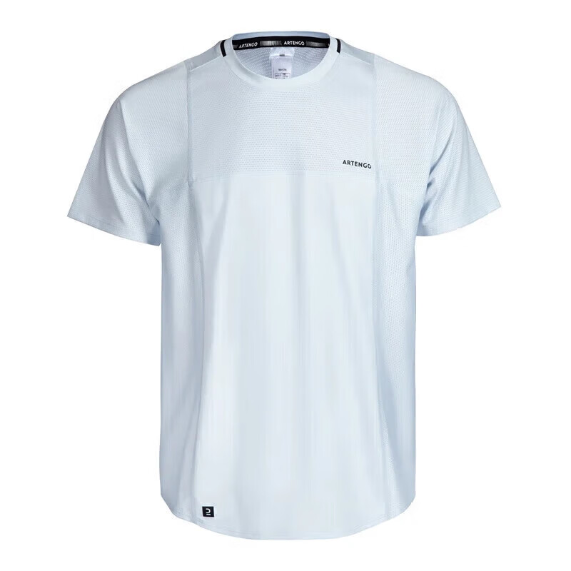 DECATHLON Tennis Shirt Short Sleeve Quick-Dry Navy Blue (Round Neck) M/175-4565930 4