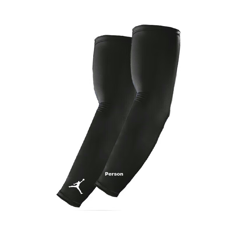 NIKE JORDAN Arm Sleeves for Men And Women, Cycling Training Running Sun Protection, JKS04010LX Black