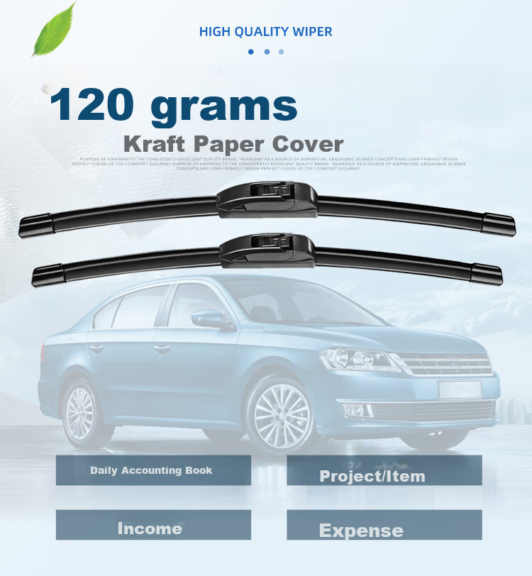 Aoye Windshield Wipers Suitable for Changan Yidong XT (2013-2022 Models) / 2013-2016 Zhi Shang XT, Frameless Wiper Blades, Front Wipers, Pair Set 24+18 4