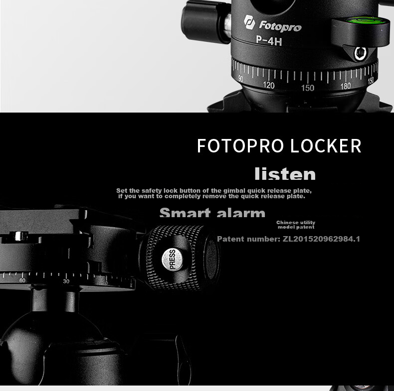 Fotopro P-4+P 4H+P Low-Angle Shooting, Dual Panoramic Ball Head, Digital Camera Photography And Videography Carbon Fiber Tripod 8