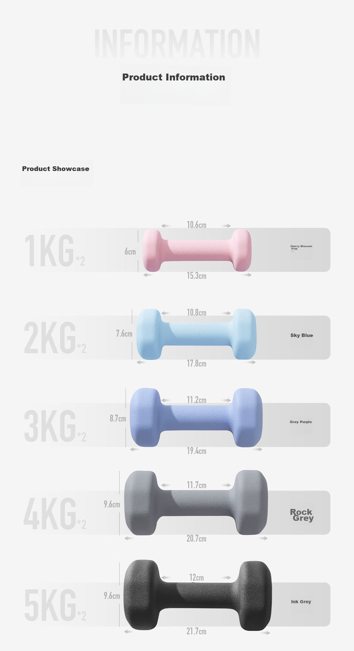 Keep Color-Coated Dumbbells for Men And Women, Home Fitness Muscle Shaping Arm Exercises, Light to Heavy Weight, Purple-Gray, 3kg*2 13