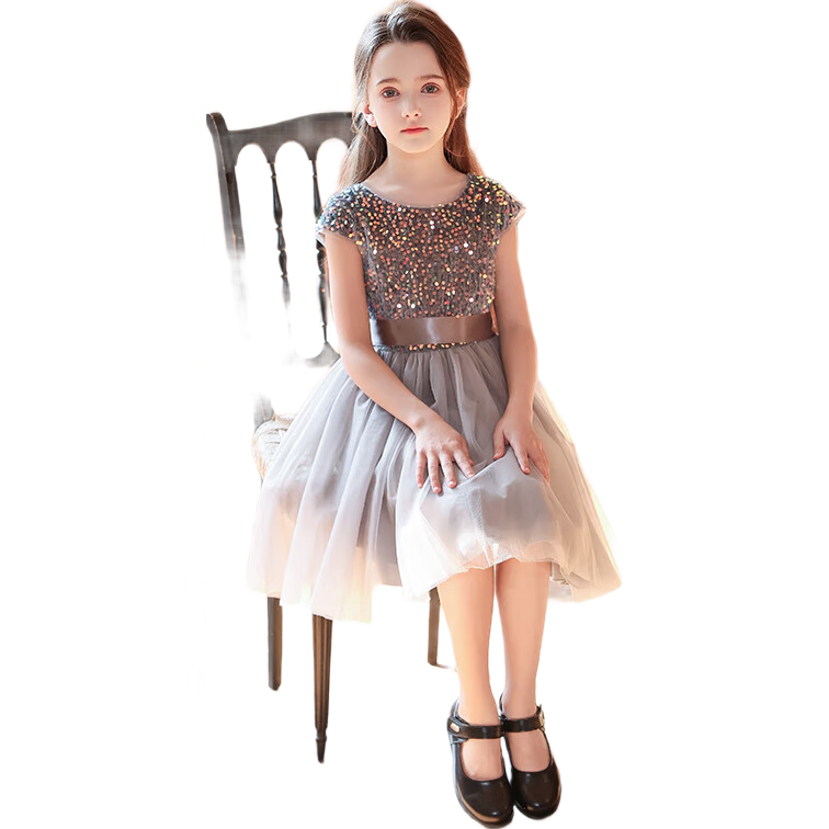 Yinuofang Children's Children's Day Performance Princess Dress Host Dress Girls Summer Dress Primary School Dance Choir Costume