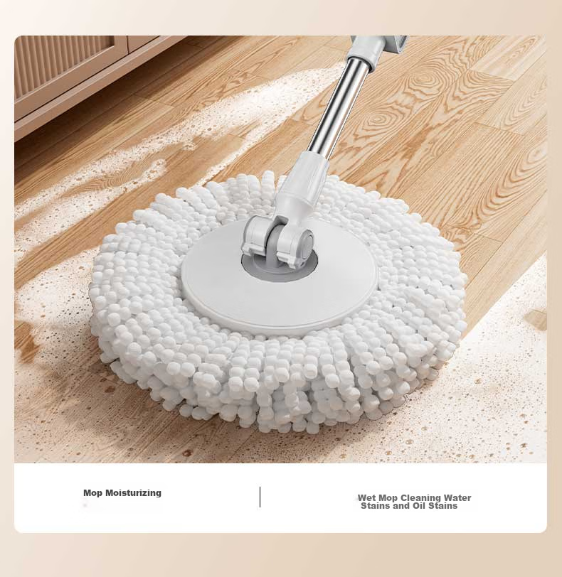 Wuyuehua Rotating Mop, 2 Cloth Set for Home Use, No-Hand Cleaning, 2026 Mop with Bucket, Complete Set Including Absorbent Floor Cloth 11