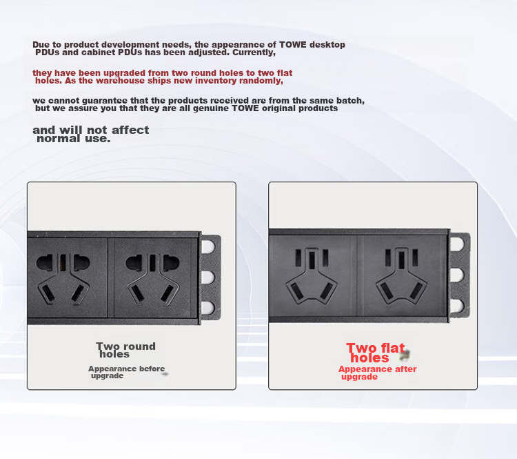 TOWE Economical Lightning Protection Desktop PDU Socket Surge Protector Anti-Surge Aluminum Alloy Shell Power Strip AP-1014S 1