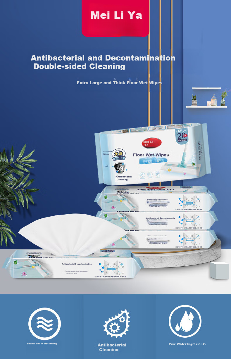 MARYYA Electrostatic Dust Removal Paper, Large Size 38*22cm*30 Sheets, Flat Cloth Face Towel Mop Floor Dry Wipes Dust Absorbing Paper 2