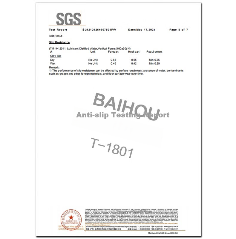 BAIHOU Bathroom Shower Side Drainage Non-Slip Massage Couple Home Use Sandals Children's Khaki 29-30 12