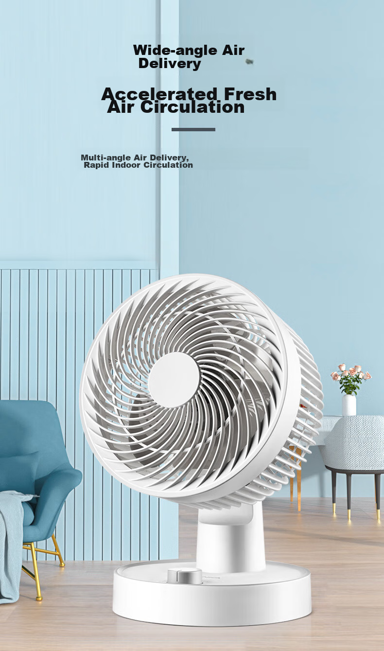 KONKA Electric Fan, Home Air Circulator Fan, Remote Control Fan, Small Desktop Fan, Table Fan, Energy-Efficient, High Air Volume, Oscillating, Quiet AC Fan, Fixed Frequency Electric Fan, KF-XH2002Y 9