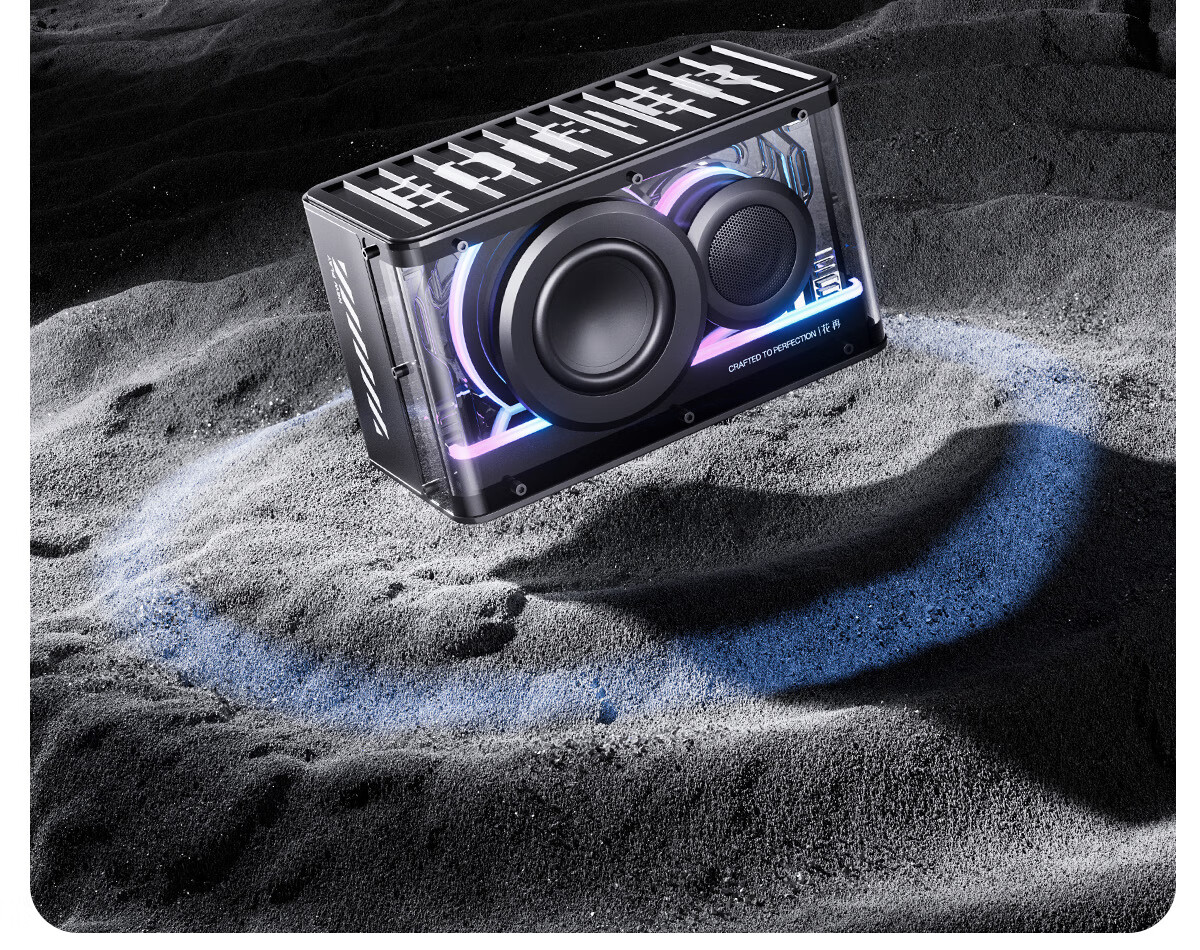 EDIFIER New Play Light Cold Energy Speaker, Bluetooth Computer Speaker, Bluetooth V6.0 Gaming Desktop Speaker, High-Fidelity, Phantom Black 6