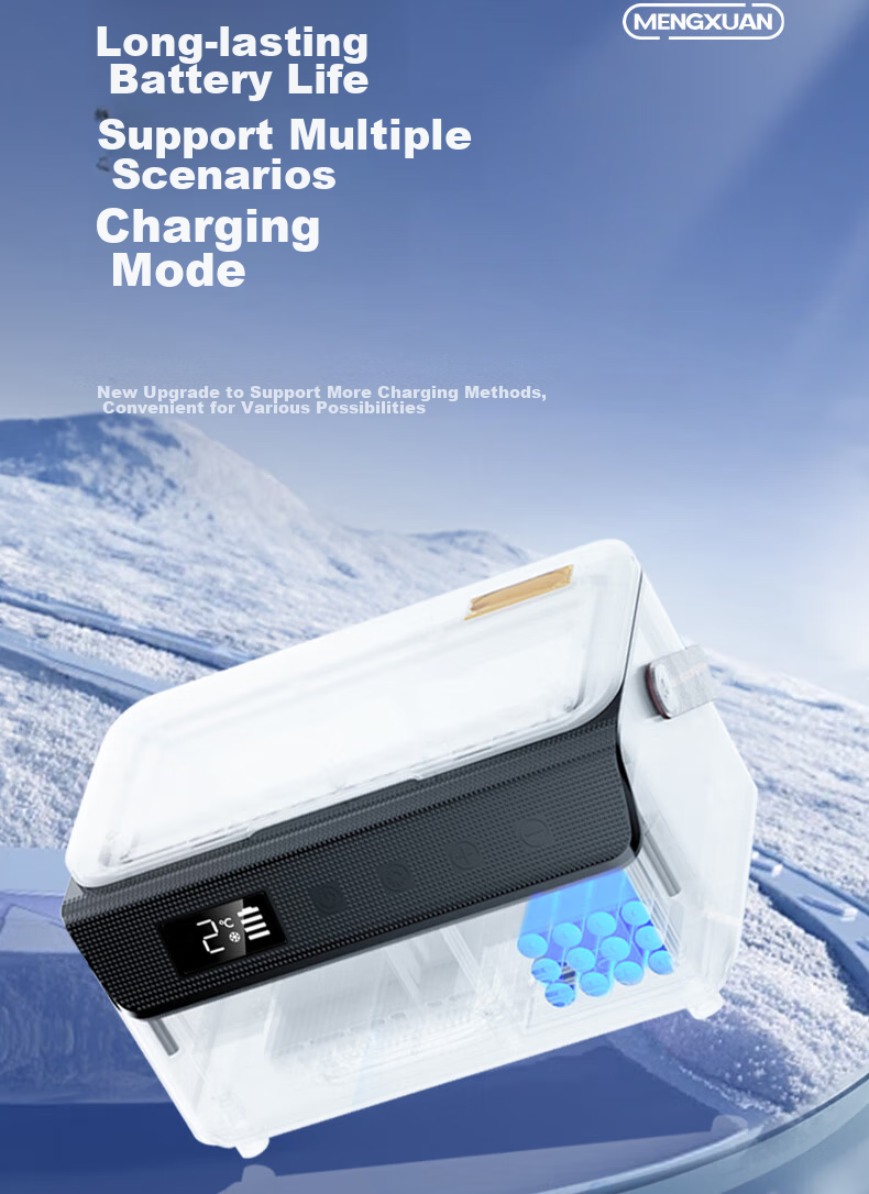 MENGXUAN Insulin Refrigerator Box, Portable Mini Fridge, Rechargeable Personal Cooling, Interferon Growth Hormone Outdoor Cooler 29