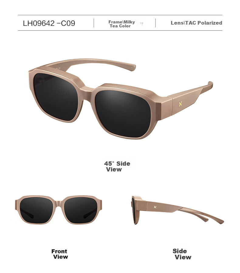 LOHO 2026 New Myopia Glasses Sunglasses Set, Polarized Driving Sunglasses for Nearsighted People, Fashionable Square Frame for Men And Wome 18