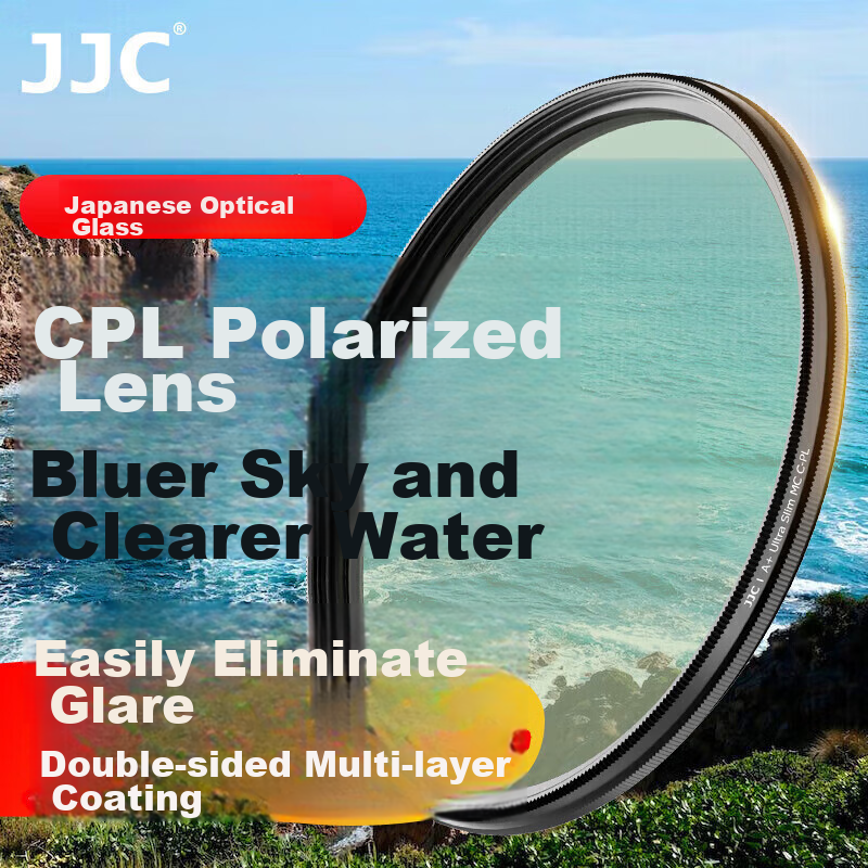 JJC CPL Polarizing Filter 77mm, Suitable for Canon RF24-105 USM R5 R6 II Camera, Nikon Z24-120 Sony 24-105