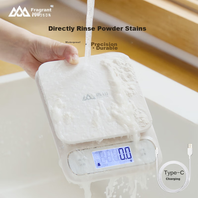 Xiangshan Electronic Scale, Waterproof Kitchen Scale IPX6, Coffee Scale, Baking Scale, 0.1g High Precision, Rechargeable Model