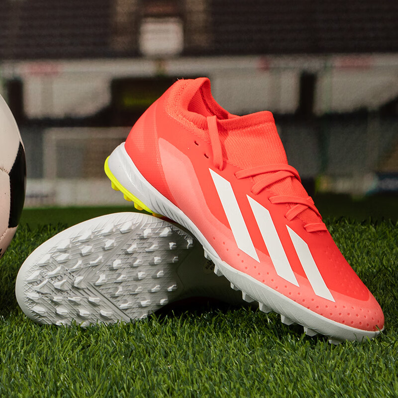 Adidas Unisex Football Series X CRAZYFAST LEAGUE TF Soccer Shoes IF0699, Size 42 UK8 8