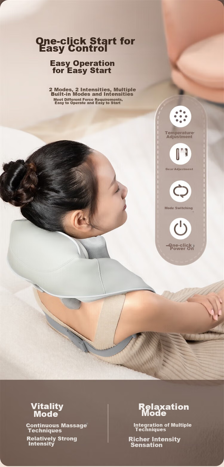 AUX Cervical Massager 05D-807 (Gray Gift Box), Massage Shoulder Wrap, Neck And Shoulder Massager, Trapezius Muscle Massager, Mid-Autumn Festival Gift 16