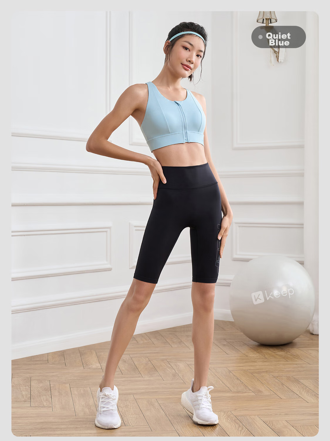 Keep Front Zipper Easy-To Sports Bra for Women, High-Intensity Shock-Absorbing Vest-Style Bra 12405 Oxygen Purple L 24