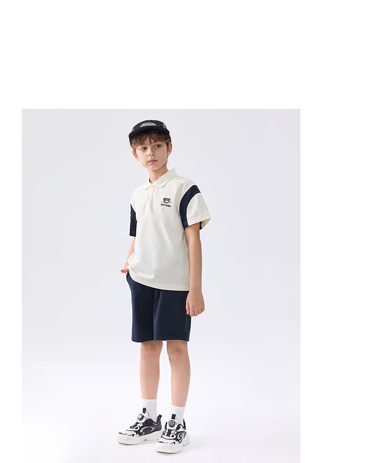 Balabala Kids Short Sleeve Set 2025 Summer Boys Baby Two-Piece Thin College Style 208225119108 24